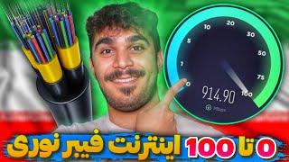 0 تا 100 اینترنت فیبر نوری در ایران : پر سرعت ترین و بهترین اینترنت ایران