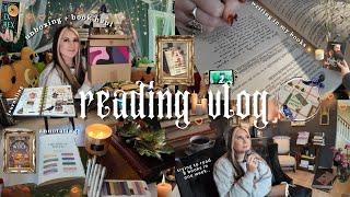 reading vlog  book haul unboxing, annotating, journaling, organizing, the ex hex, & dramione ️