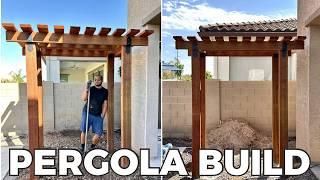 My husband built THIS pergola in just ONE weekend - Easy DIY Project