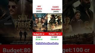 Sky Force Vs Daaku Maharaj Movie Comparison || Box Office Collection #shorts