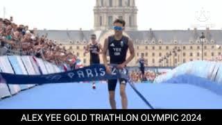 alex yee gold || Britain gold in triathlon| Triathlon Olympic 2024