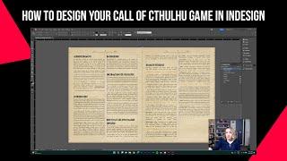 How to design your Call of Cthulhu game in InDesign