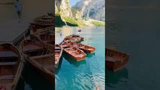 Lago Di Braies #viral #travel #2023 #beautiful #lagodibraies #italy #tips