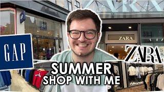 ZARA AND GAP SHOP WITH ME FOR SUMMER AND SALE! | men's fashion