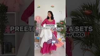 Amazon Kurta Set Haul 🪷 #youtubeshorts #shorts #amazonfinds #amazonhaul #amazon #kurtaset #haul