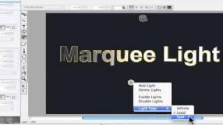 Using lights with Marquee Title Tool in Avid Media Composer