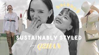 Q2HAN Changes My Style w. Bags I Painted  #Upcycled Korean Fashion | Sissel