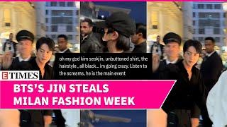 'He Is the Main Event’: WATCH Jin's VIRAL Milan Fashion Week Moments- Fans Can’t Get Enough