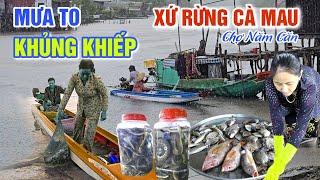 MƯA TO ẦM ẦM XỨ RỪNG CÀ MAU - BÀ CON CHỢ NĂM CĂN BUÔN BÁN Ế ẨM BỎ SẠP ĐI XA