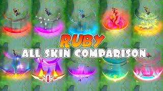 Ruby All Skin Comparison 2025 | MLBB