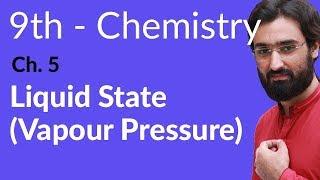 Matric part 1 Chemistry,Vapour Pressure - Ch 5r - 9th Class Chemistry