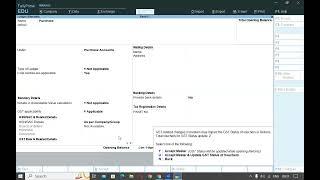Tally Prime Latest Release 3 0 | Purchase and Sale Ledger | GST Implementation in Tally