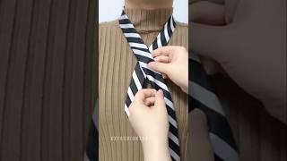 "Tie Kaise Bandhe? Easy Step by Step Trick! "New Fashion Style Invention  S-19 #Shorts