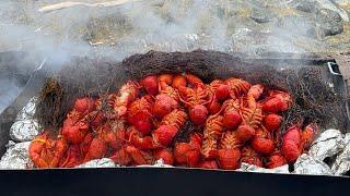 New England's BIGGEST Annual Lobster CLAMBAKE with 300 LOBSTERS! 100 Foods to Eat Before You Die #52