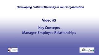 Video 5- Key Concepts: Manager Employee Relationships