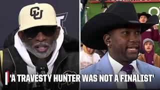 Travis Hunter SNUBBED!?  Deion Sanders' reaction to Jim Thorpe Award slight | Countdown to GameDay