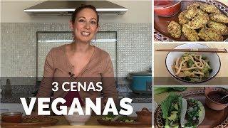 3 CENAS VEGANAS SALUDABLES Y DELICIOSAS [RECETAS 100% ORIGINALES]