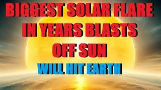 BIGGEST SOLAR FLARE IN YEARS JUST BLASTED A SATELLITE !!! / WILL IT HIT EARTH ???