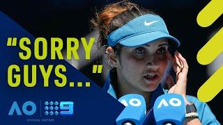 Indian doubles legend Sania Mirza's emotional message | Wide World of Sports