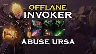 Abusing Ursa as Offlane Invoker | Full gameplay #invoker #offlane #dota2