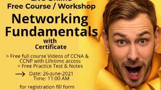 Free Networking Course / Workshop with Certificate/ Network Fundamentals| A2IT Online