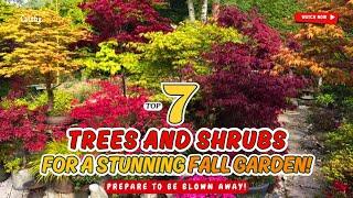  7 BEST TREES & SHRUBS FOR A STUNNING FALL GARDEN!  // GArdening Ideas