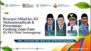 Resepsi Milad ke-112 Muhammadiyah "Menghadirkan Kemakmuran untuk Semua"