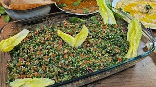 Taboulé Original Rezept - Libanesischer Petersilien Salat / Tabouleh Bulgursalat