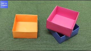 Easy Origami Box Tutorial / How to Make a Paper Box Step By Step / DIY