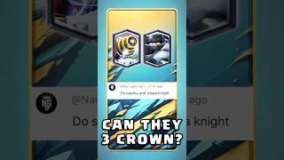 Can Mega Knight and Sparky 3 Crown ? #clashroyale