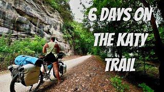 UNITED STATES LONGEST RAIL TRAIL ( the KATY trail ) full tour clinton to machens