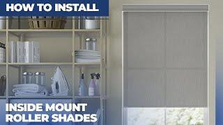 How to Install Inside Mount Roller Shades with Cassette