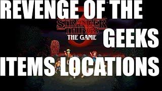 Stranger Things 3: The Game  Revenge of the Geeks (Items locations)