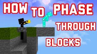 How to Phase Through Blocks In Skywars