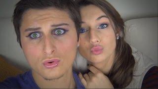 GIRLFRIEND DOES MY MAKEUP!!