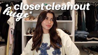 HUGE CLOSET CLEAN OUT | organizing my closet!!