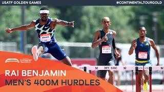 Rai Benjamin runs 47.13 in first 400m hurdles since 2019 | USATF Golden Games Continental Tour Gold