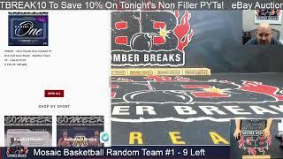 Welcome to BomberBreaks.com Wednesday Night Live Breaks Featuring Mosaic Fast Break Release & More!