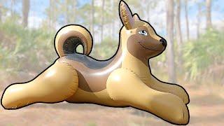 Dusty the German Shepard Ride-On Pool Toy from Phenod Toys