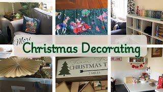 Christmas decorating 1 box at a time - New table runner 