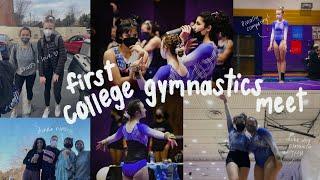 first college gymnastics meet (with lots of chaos)