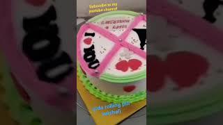 ANNIVERSARY CAKE DESIGN #views #anniversarycake #beautifulcake #1million #viralvideo #like #1M