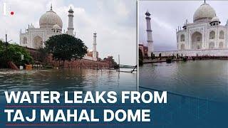 India: Incessant Rain Floods Taj Mahal's Garden, Leakage in Main Dome