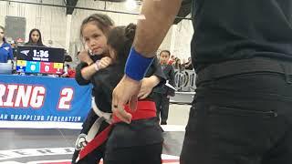 Jazz competing BJJ. American Grappling Federation