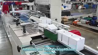 Automatic Facial Tissue Paper Carton Boxes Packing Machine Production Line