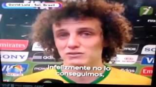 Julio Cesar y David Luiz llorando entrevista Subtitulos Español Brasil Alemania 1-7