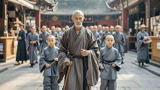 Kung Fu Movie! The ragged old sweeping monk turns out to be an unbeatable kung fu master!