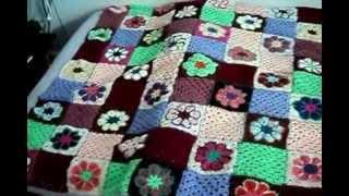 My "Granny- Squares- Quilt"Häkeldecke