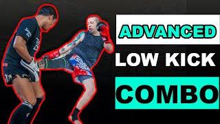 Advanced Muay Thai Low Kick Combination | Broken Rhythm Setup