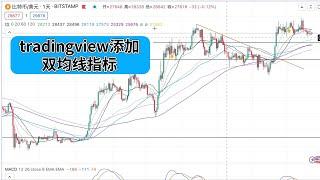 如何在tradingview上面添加雙均線交易指標「雙均線交易指標」 #tradingview #k線 #均線